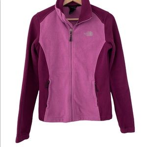 The North Face Fleece Two-Toned Zip Up Activewear Jacket